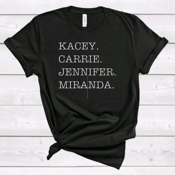 Kacey. Carrie. Jennifer. Miranda. 2000s Country Music T-Shirt - Picture 1 of 2